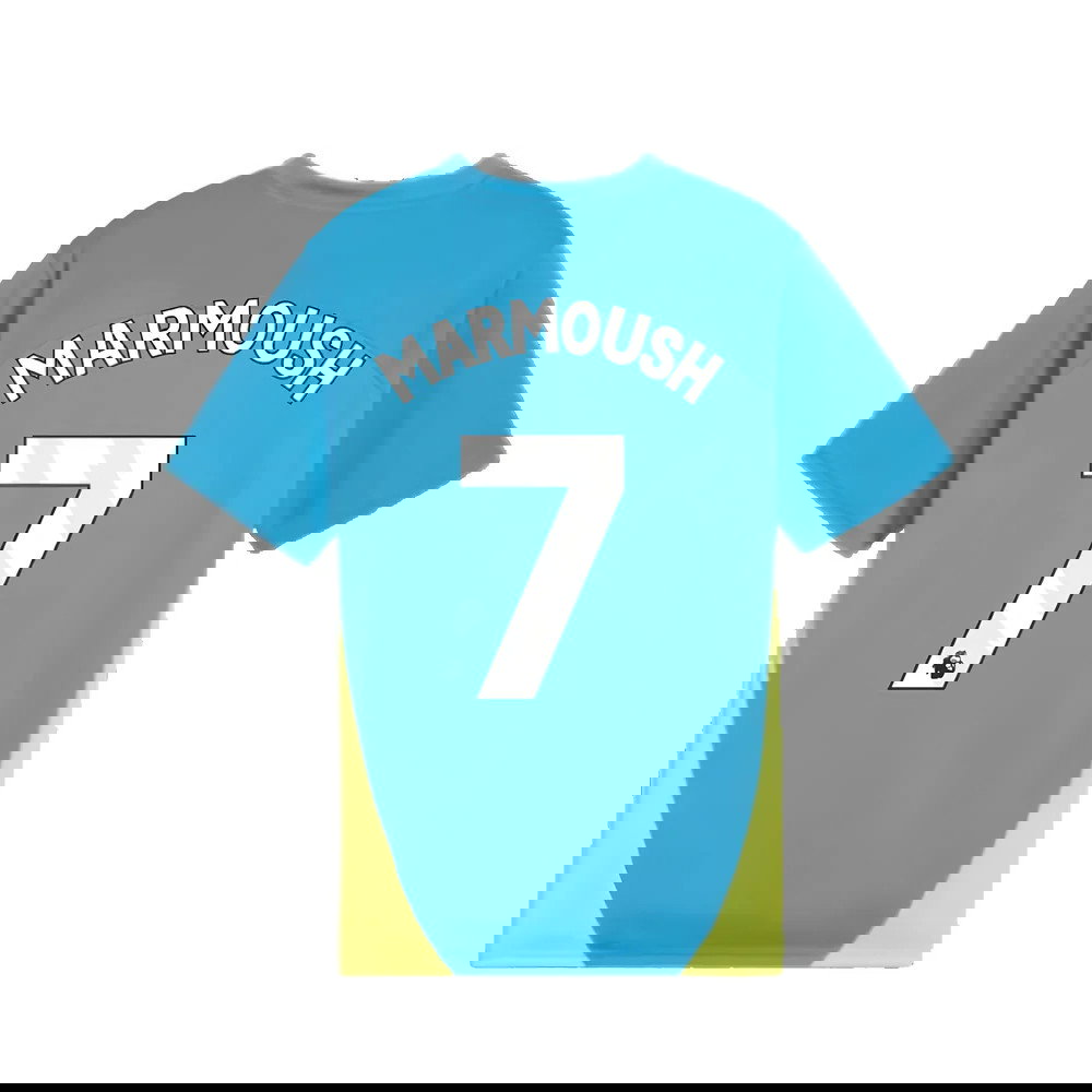 2024-2025 Man City Training Shirt (Magic Blue) - Kids (Marmoush 7)