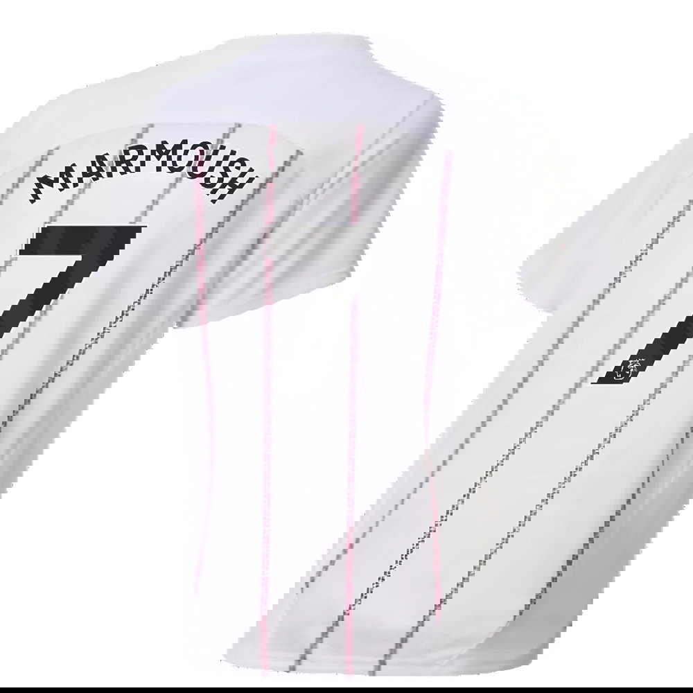 2024-2025 Man City Prematch SS Jersey (White) - Kids (Marmoush 7)