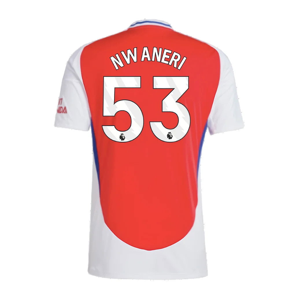 2024-2025 Arsenal Home Shirt (Nwaneri 53)
