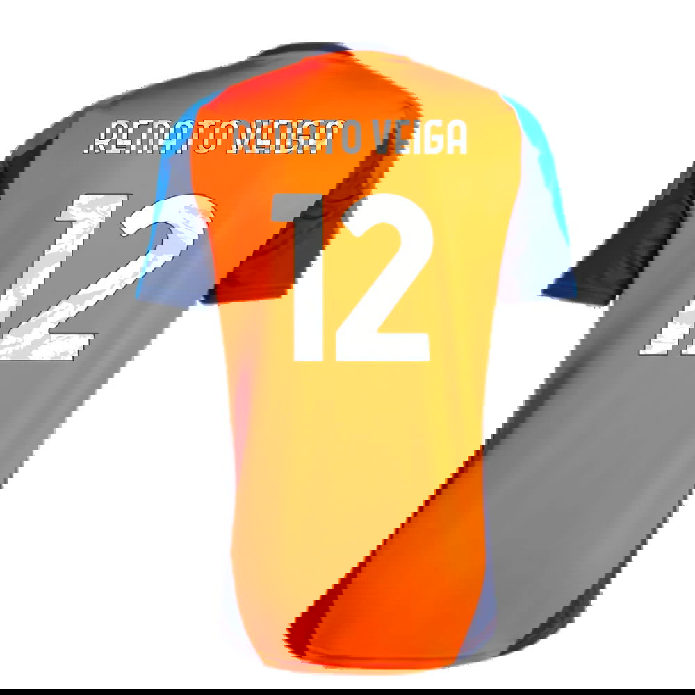 2024-2025 Juventus Training Jersey (Orange) (Renato Veiga 12)