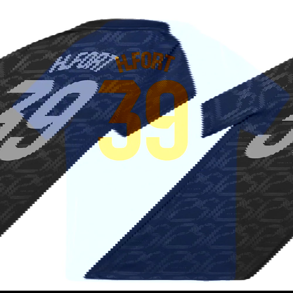 2024-2025 Barcelona Pre-Match Training Shirt (Navy) - Kids (H.Fort 39)