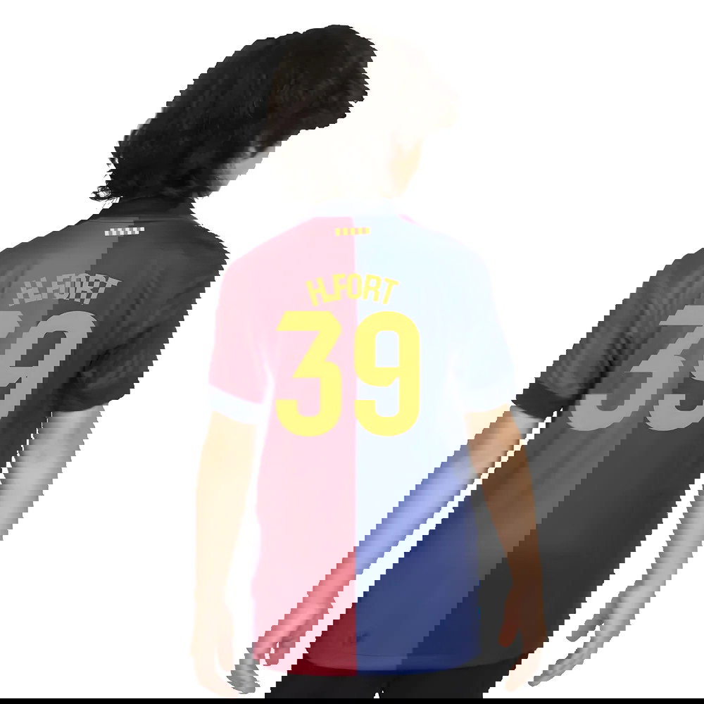 2024-2025 Barcelona Home Shirt (Sponsorless) - Kids (H.Fort 39)