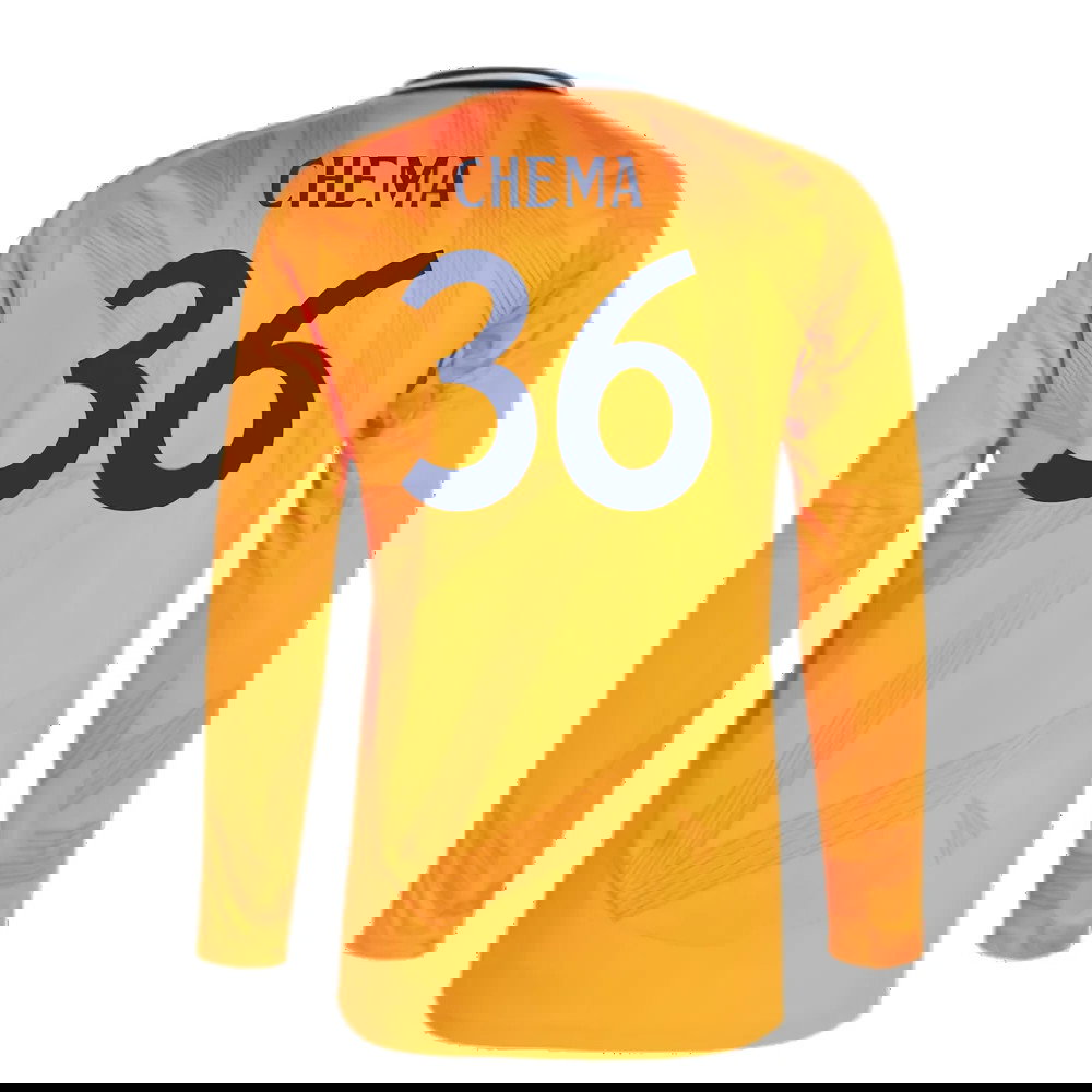 2024-2025 Real Madrid Long Sleeve Away Shirt (Chema 36)