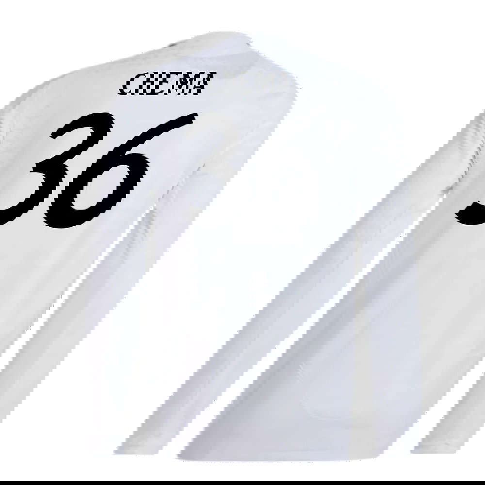 2024-2025 Real Madrid Authentic Long Sleeve Home Shirt (Chema 36)