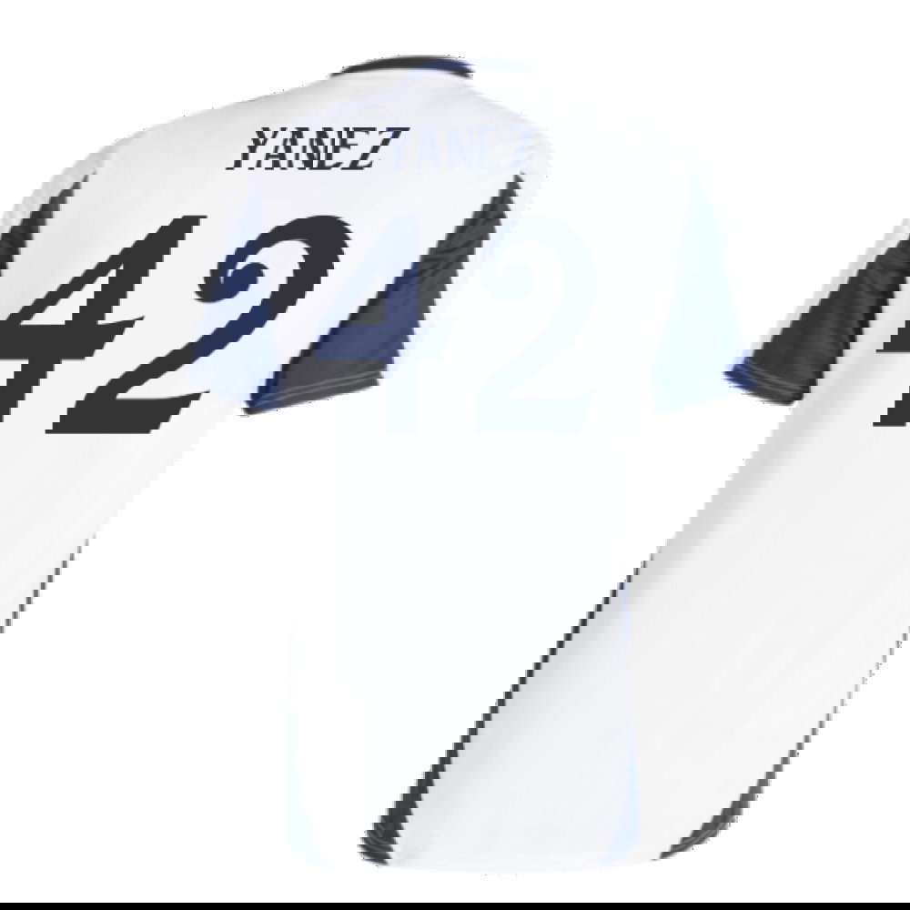 2024-2025 Real Madrid Training Tee (White) (Yanez 42)