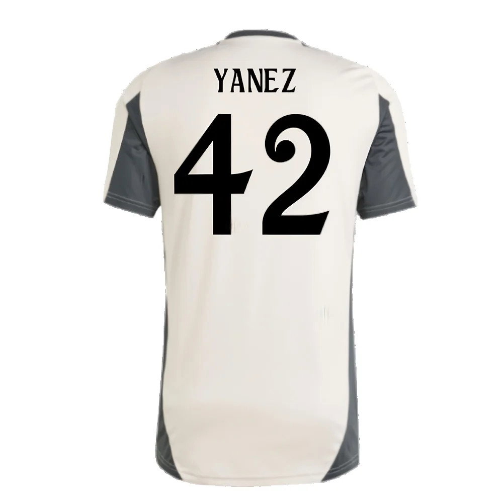 2024-2025 Real Madrid EU Training Jersey (Putty Mauve) (Yanez 42)