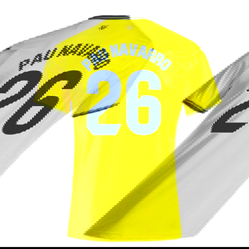2024-2025 Villarreal Home Shirt (Pau Navarro 26)