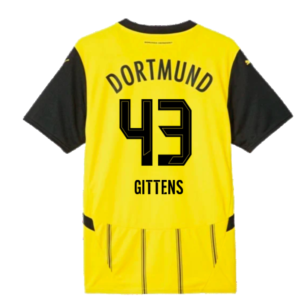 2024-2025 Borussia Dortmund Home Shirt (Gittens 43)