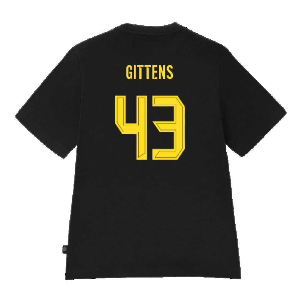 2024-2025 Borussia Dortmund ESS Tee (Black) (Gittens 43)