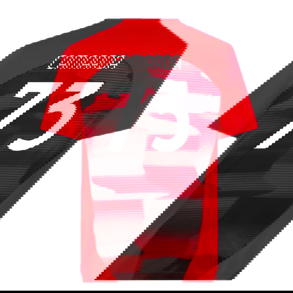 2024-2025 AC Milan Prematch SS Shirt (Red) (Camarda 73)