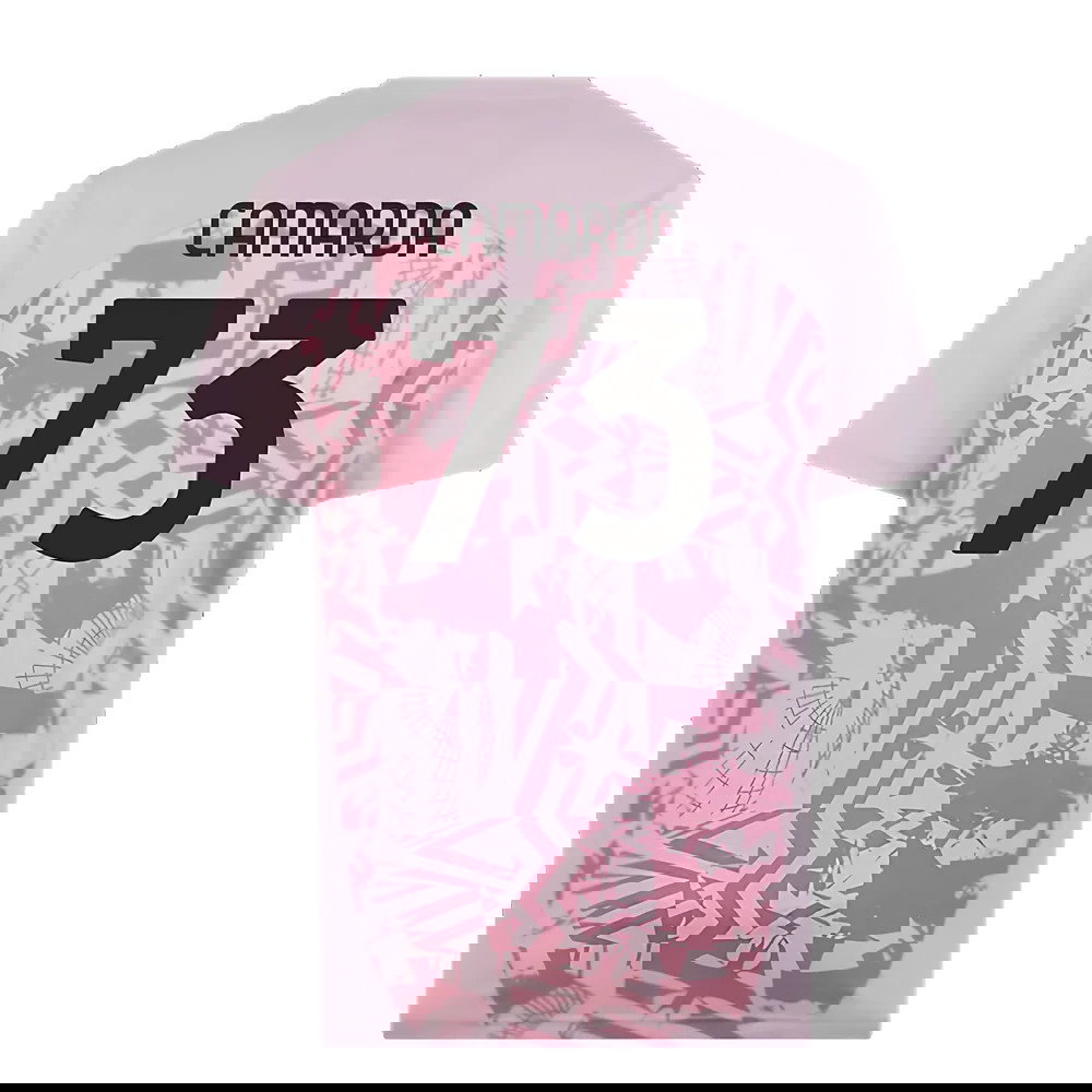 2024-2025 AC Milan Pre-Match Shirt (Grape) (Camarda 73)