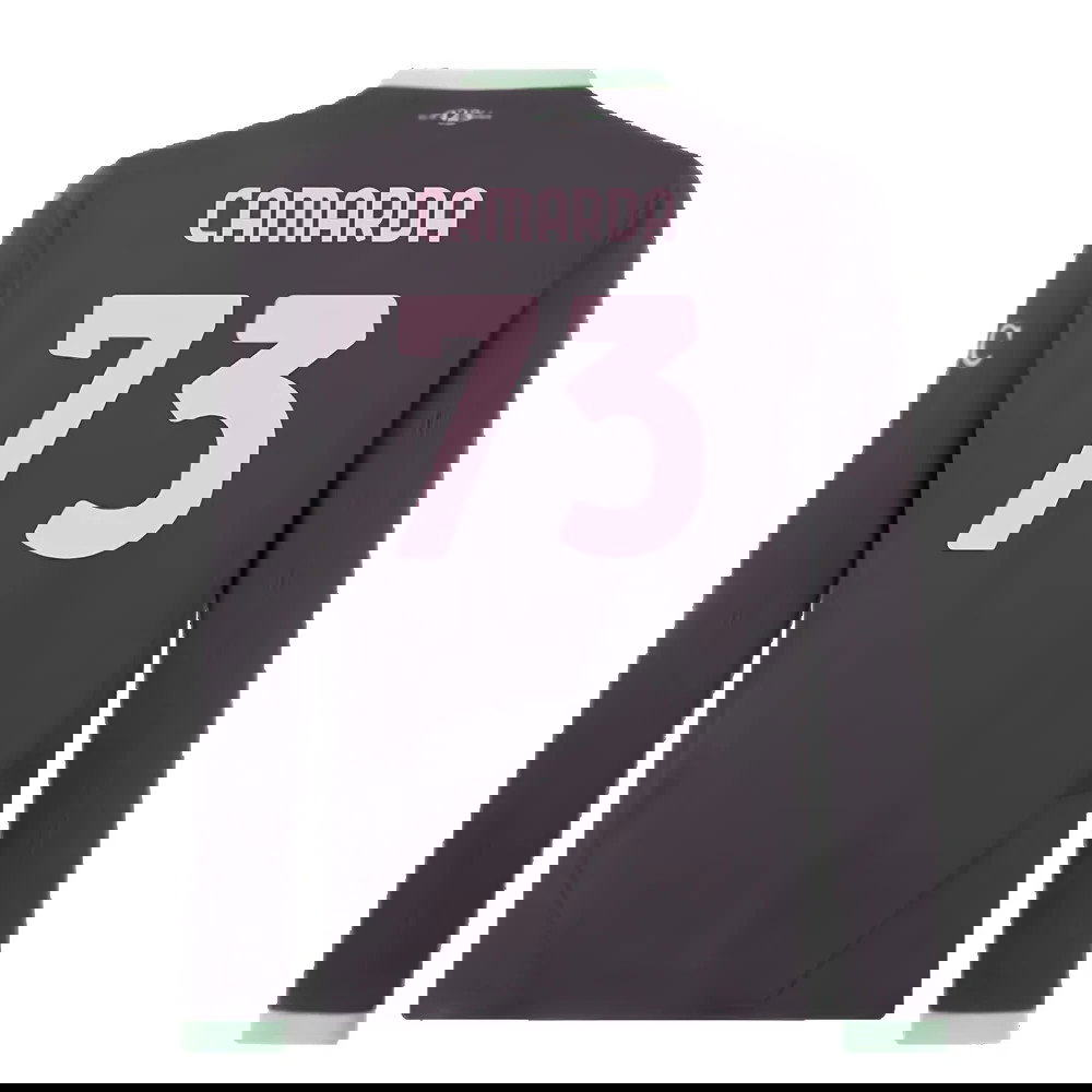 2024-2025 AC Milan Third Long Sleeve Shirt (Camarda 73)