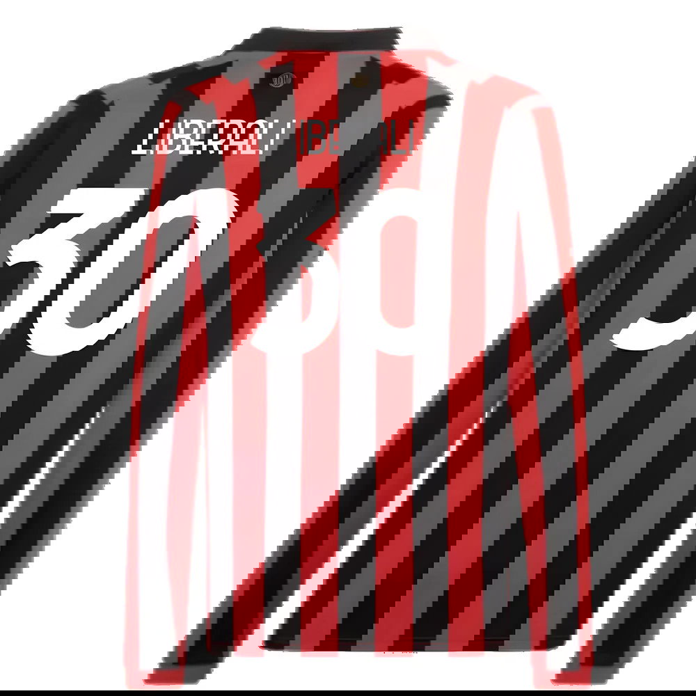 AC Milan 125th Authentic Shirt LS (Black-Red) (Liberali 30)