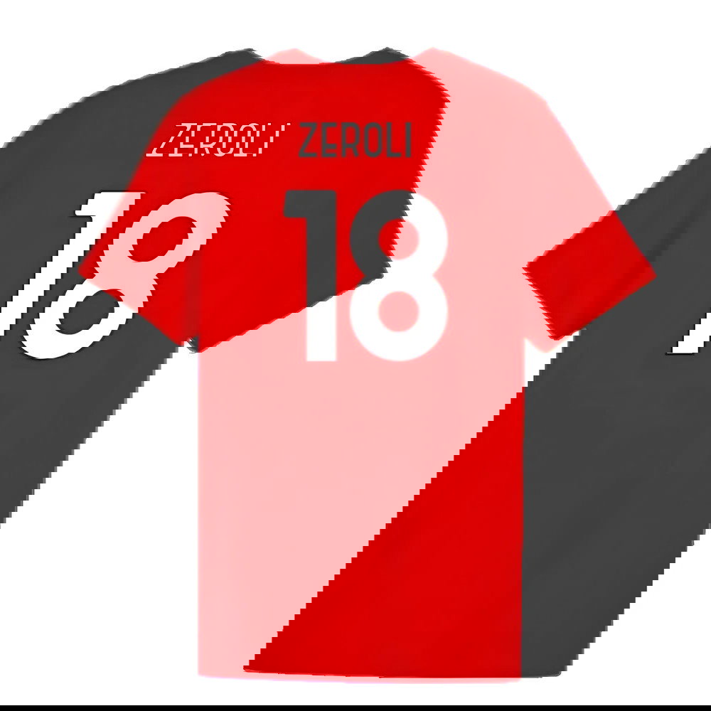 2024-2025 AC Milan ftblCulture Tee (Red) (Zeroli 18)