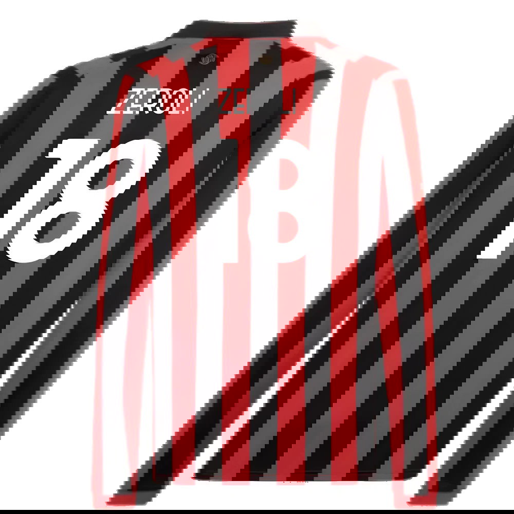 AC Milan 125th Authentic Shirt LS (Black-Red) (Zeroli 18)