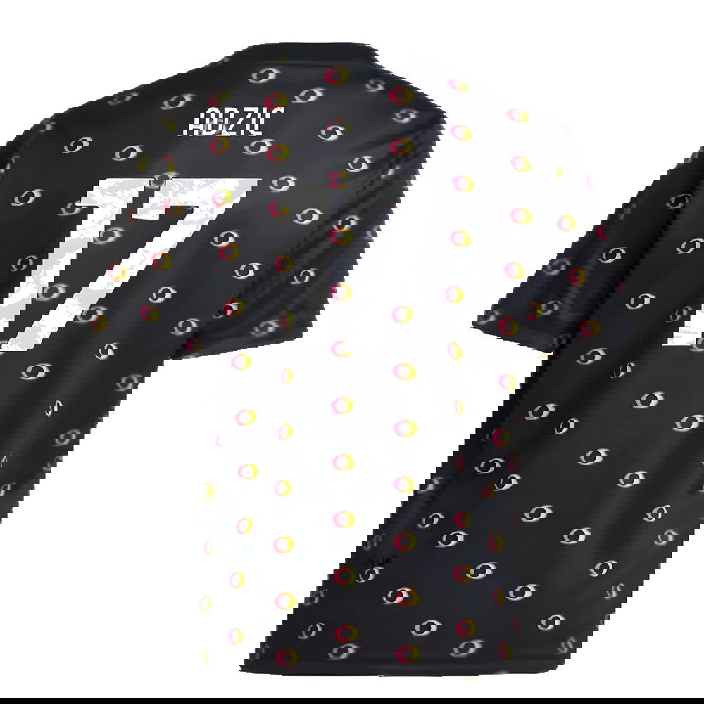 2024-2025 Juventus Pre-Match Shirt (Black) - Kids (Adzic 17)