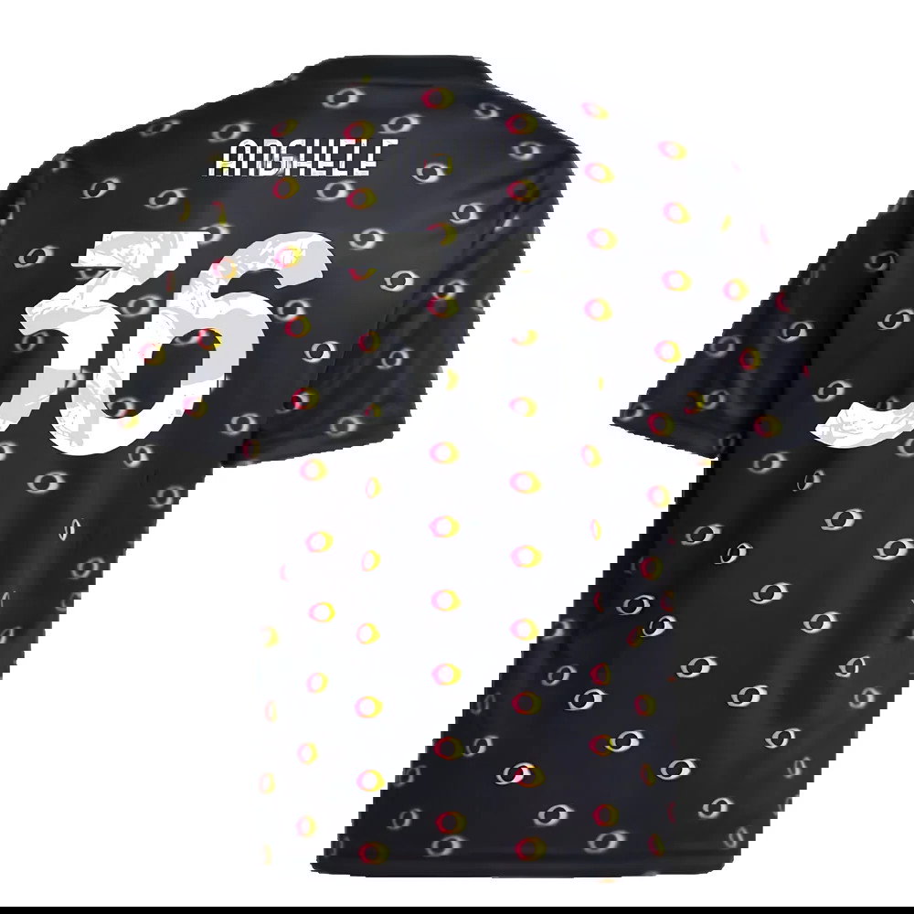 2024-2025 Juventus Pre-Match Shirt (Black) - Kids (Anghele 36)