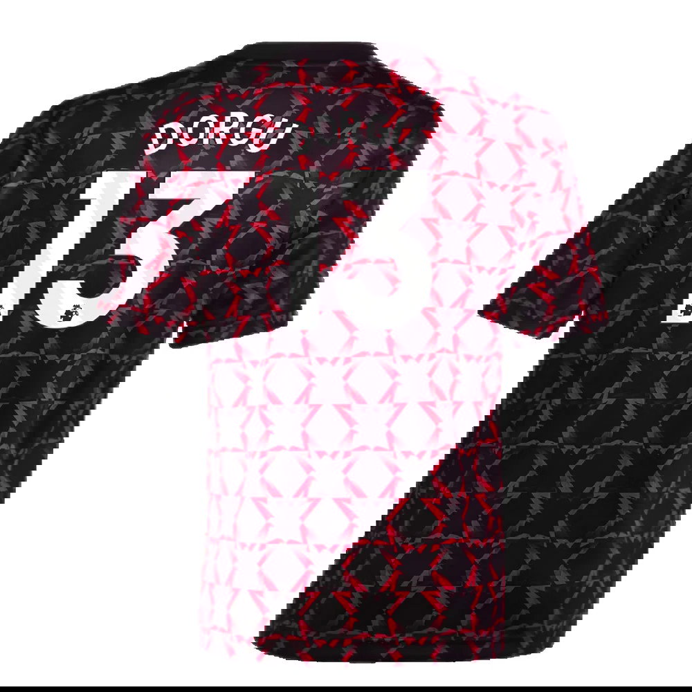 2024-2025 Man Utd Pre-Match Shirt (Black) - Kids (Dorgu 13)