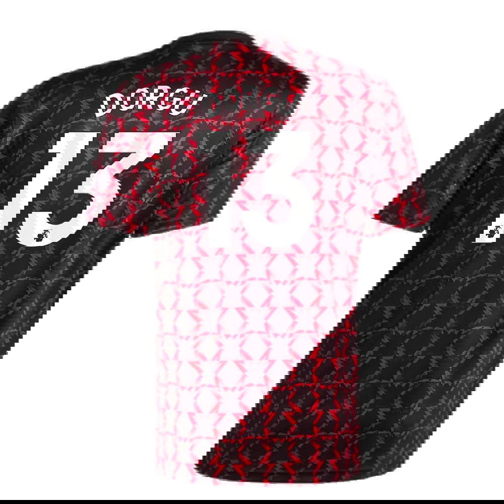 2024-2025 Man Utd Pre-Match Shirt (Black) (Dorgu 13)