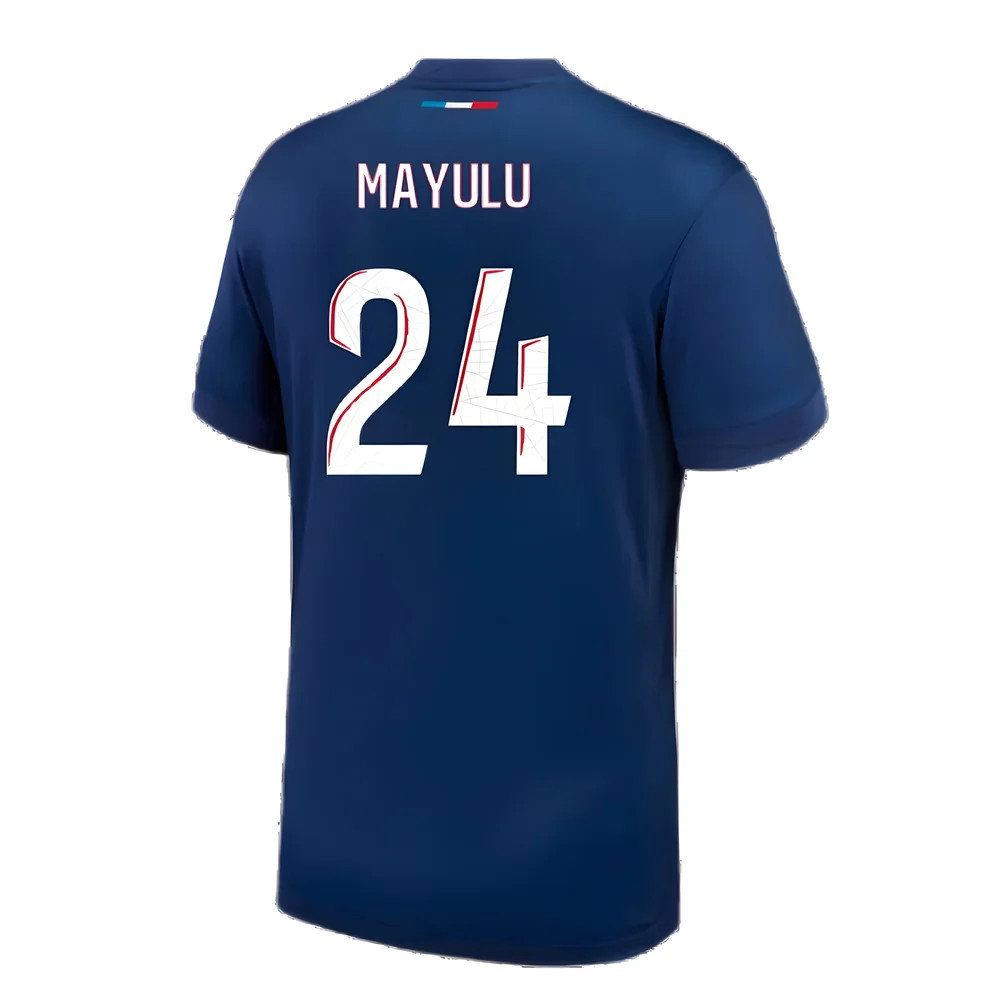 2024-2025 PSG Paris Saint Germain Home Shirt (Kids) (Mayulu 24)