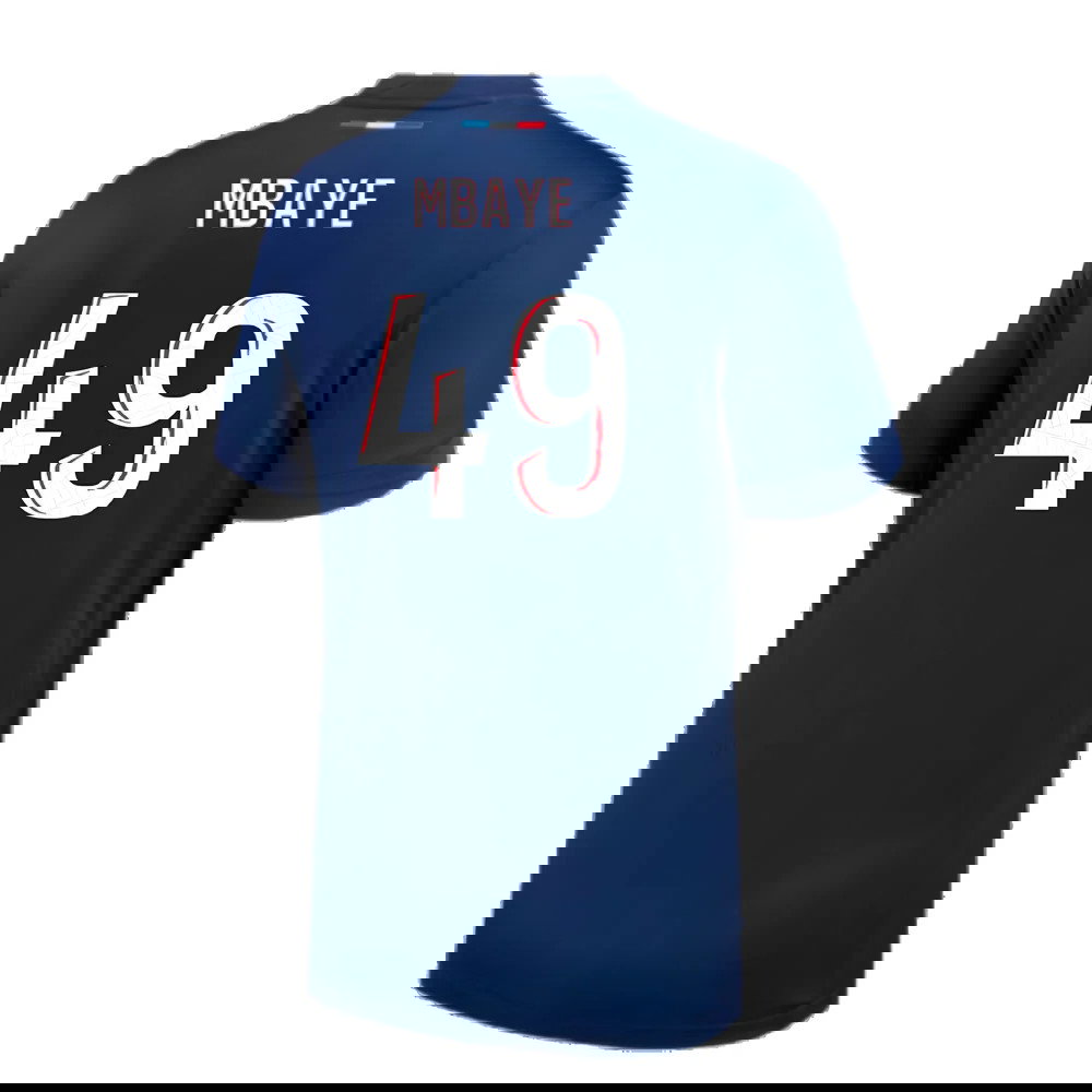 2024-2025 PSG Paris Saint Germain Home Shirt (Mbaye 49)