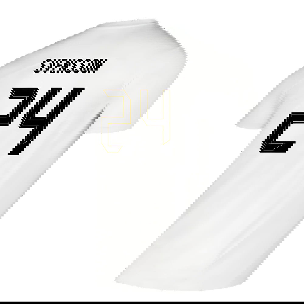 2024-2025 Borussia Dortmund Pre-Match Shirt (White) (Svensson 24)