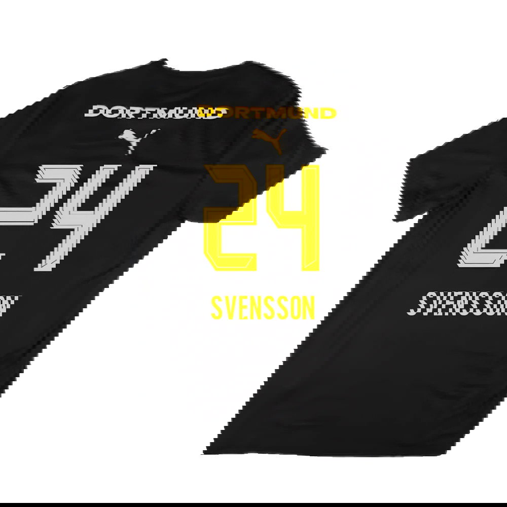 2024-2025 Borussia Dortmund Casuals Tee (Black) (Svensson 24)