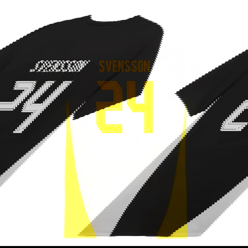 2024-2025 Borussia Dortmund Training Shirt (Black) (Svensson 24)