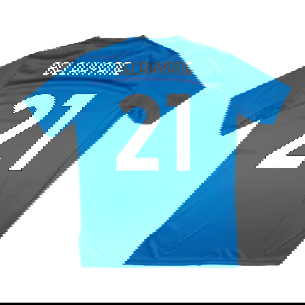 2024-2025 Lazio Graphic Training Shirt (Royal) (Belahyane 21)