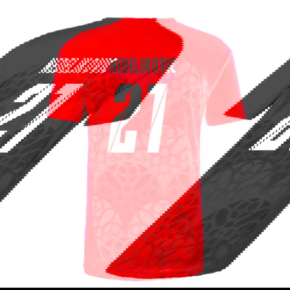 2024-2025 Red Bull Leipzig Pre-Match Shirt (Red) (Gomis 27)