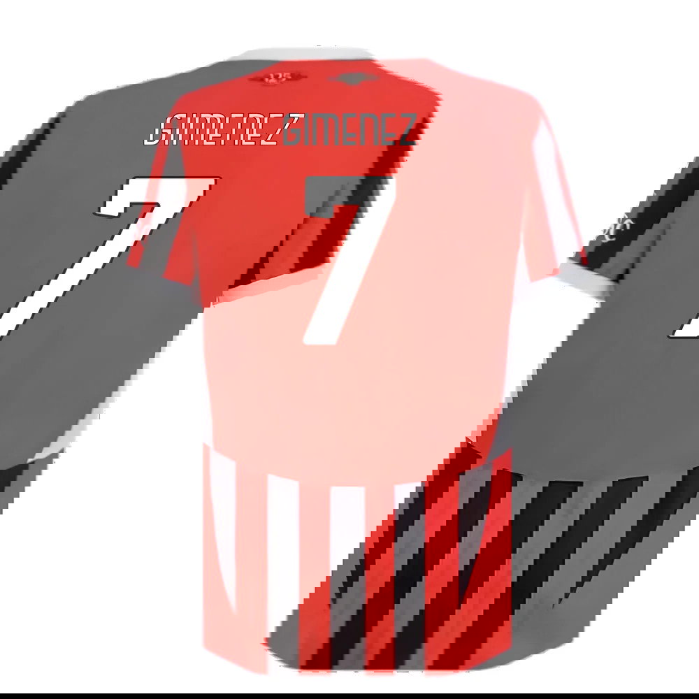 2024-2025 AC Milan Home Authentic Shirt (Gimenez 7)
