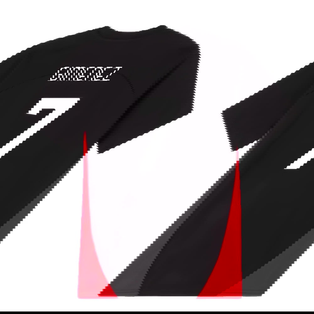 2024-2025 AC Milan Training Shirt (Black) - Kids (Gimenez 7)