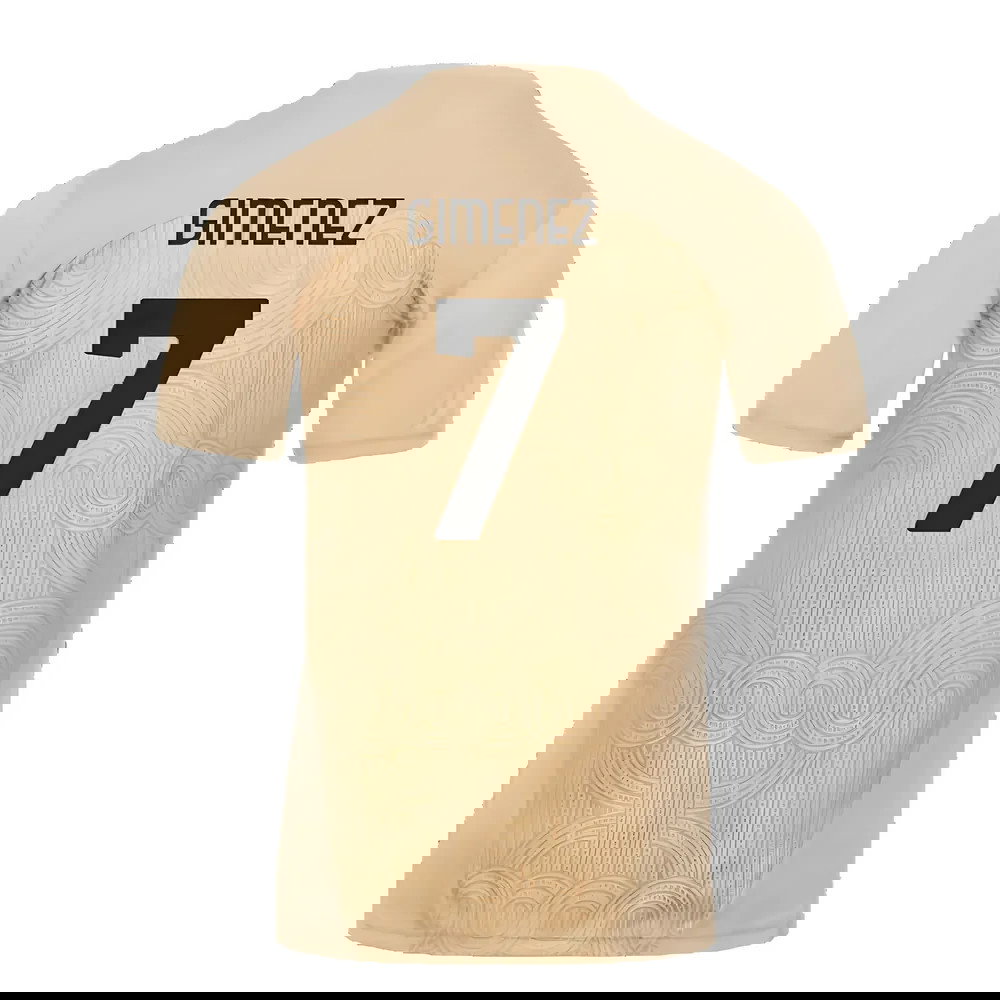 2024-2025 AC Milan Pre-Match Shirt (Putty) (Gimenez 7)