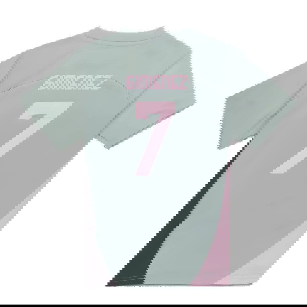 2024-2025 AC Milan Training Shirt (Green Fog) - Kids (Gimenez 7)