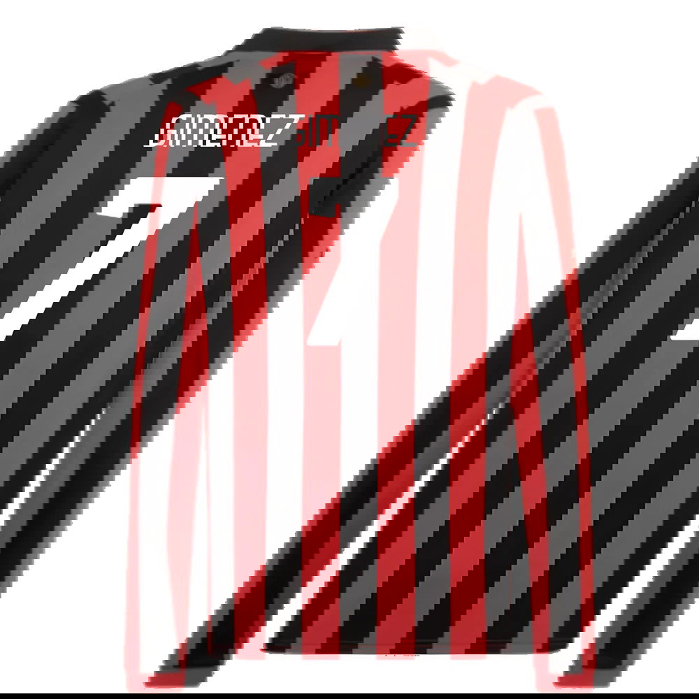 AC Milan 125th Authentic Shirt LS (Black-Red) (Gimenez 7)
