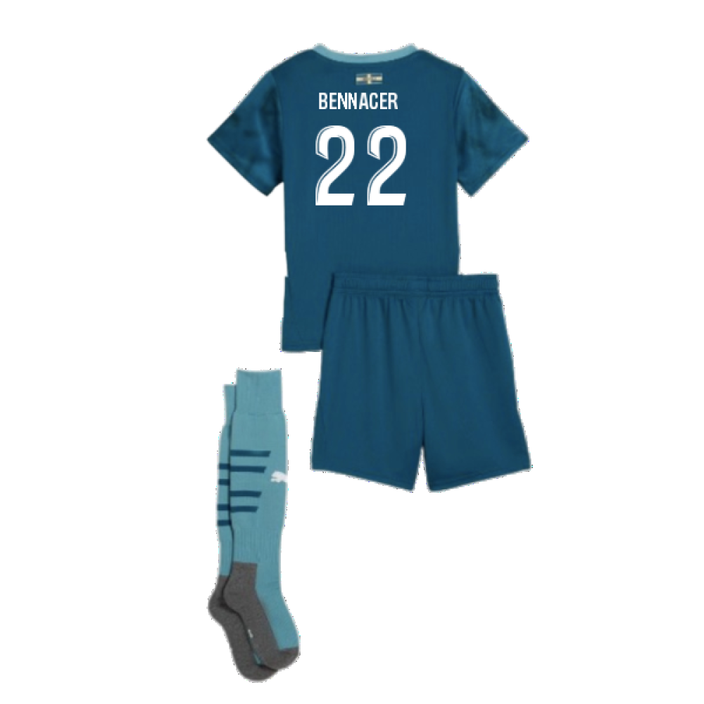 2024-2025 Marseille Away Mini Kit (Bennacer 22)