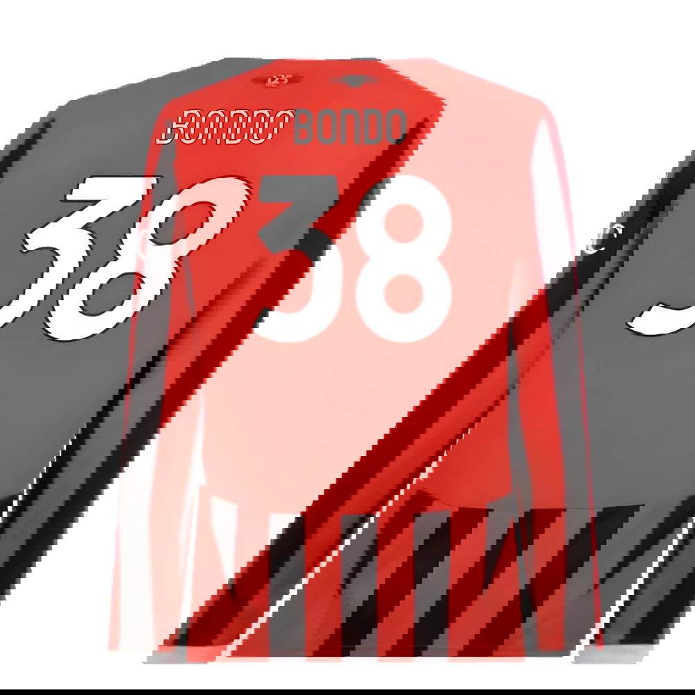 2024-2025 AC Milan Home Long Sleeve Shirt (Bondo 38)
