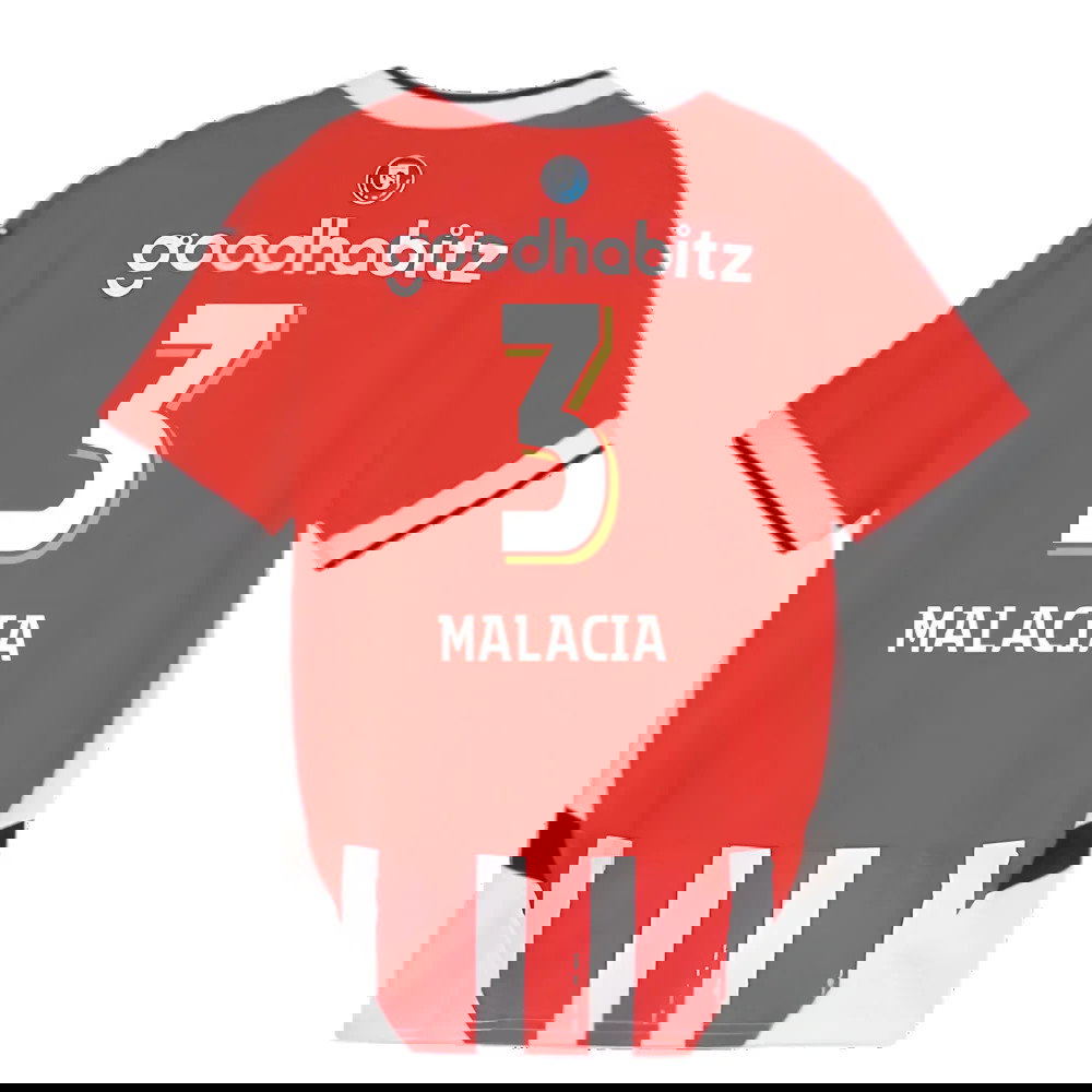 2024-2025 PSV Eindhoven Home Shirt (Kids) (Malacia 3)