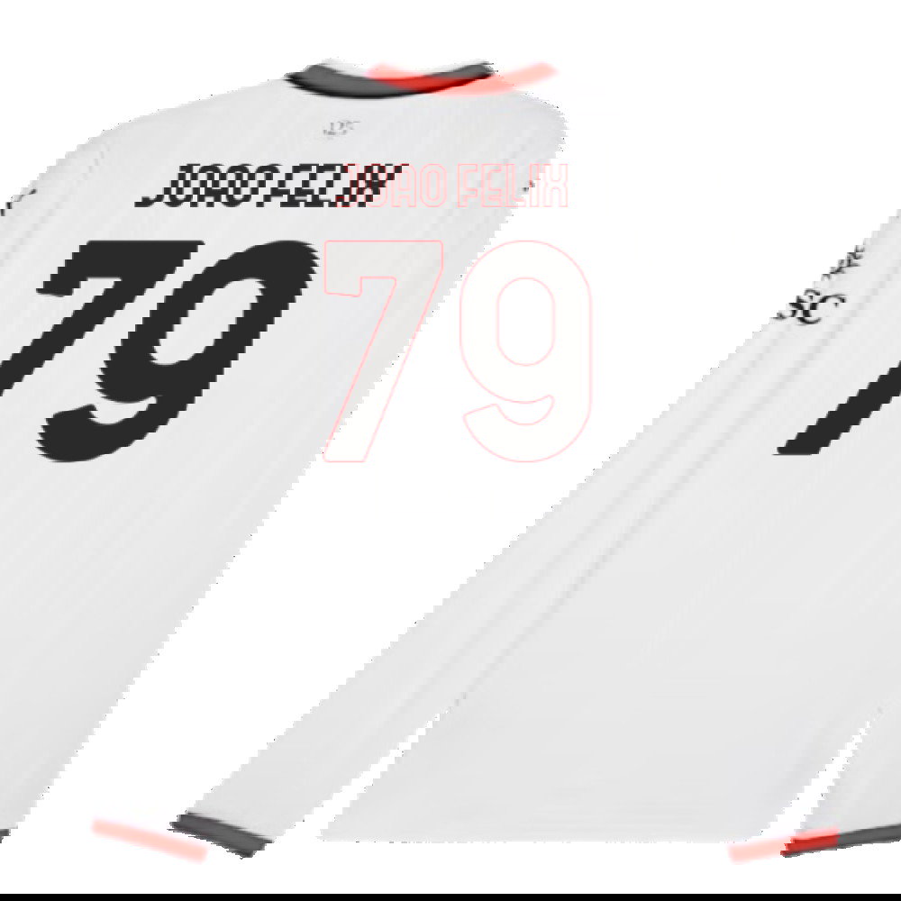 2024-2025 AC Milan Away Long Sleeve Shirt (Joao Felix 79)