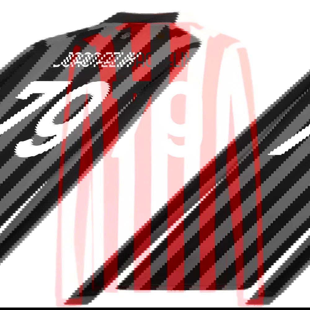 AC Milan 125th Authentic Shirt LS (Black-Red) (Joao Felix 79)