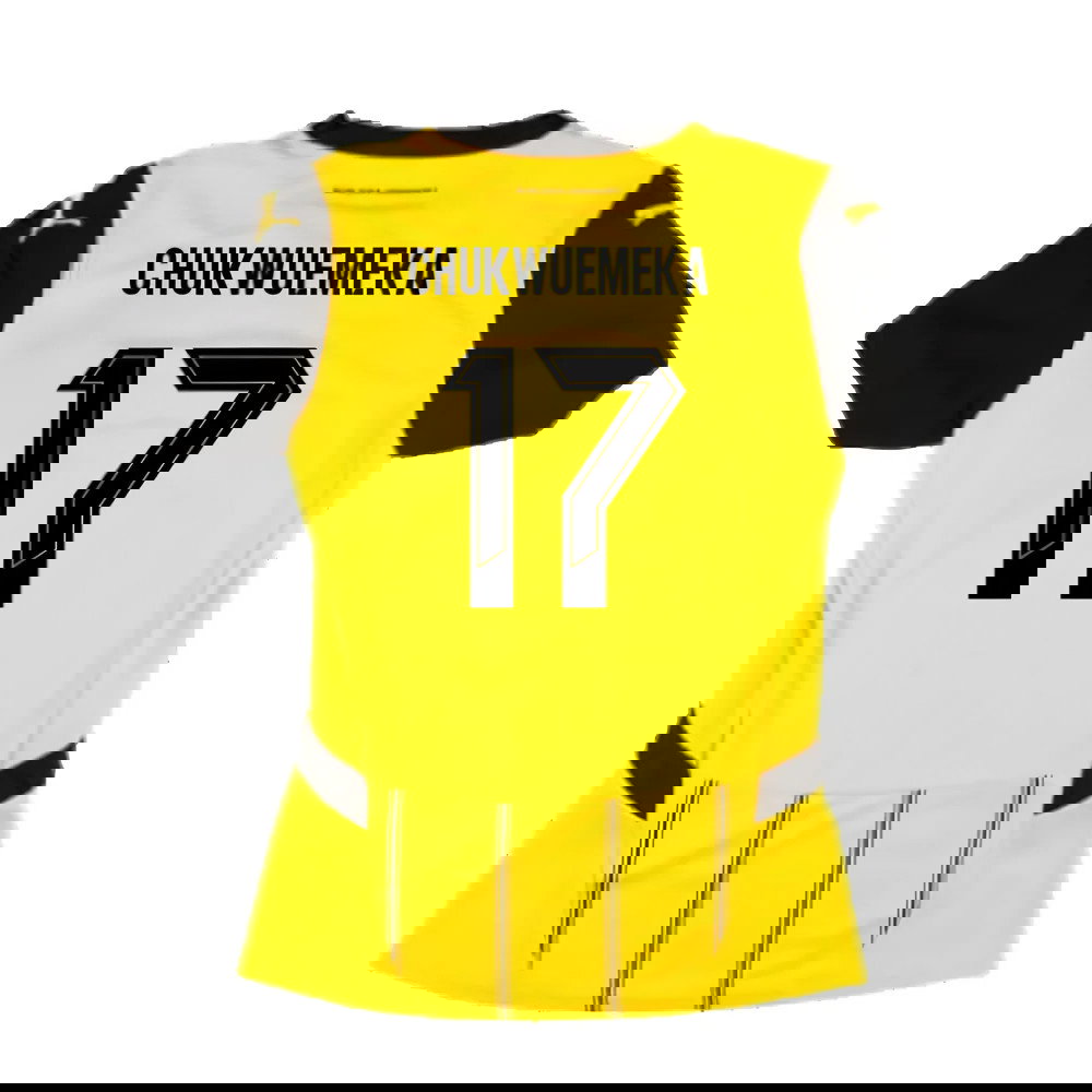 2024-2025 Borussia Dortmund Home Shirt (Ladies) (Chukwuemeka 17)
