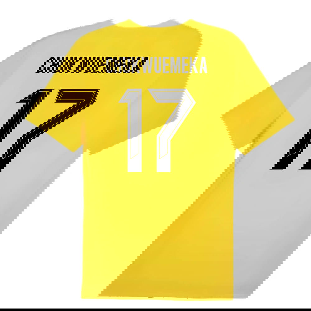 2024-2025 Borussia Dortmund Training Shirt (Yellow) (Chukwuemeka 17)