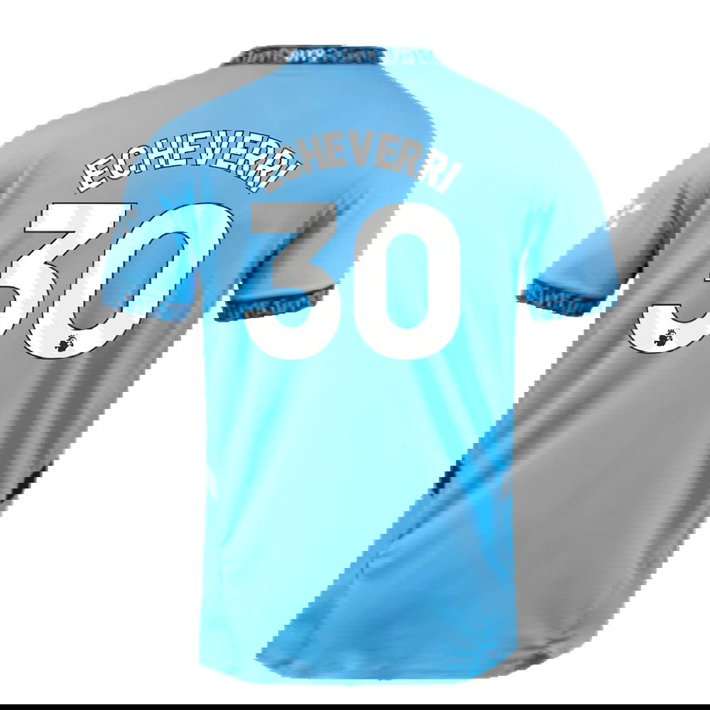 2024-2025 Man City Home Authentic Shirt (Echeverri 30)