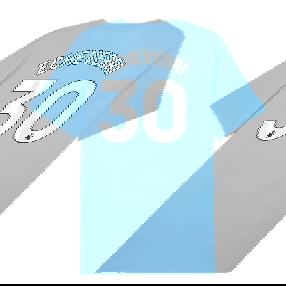2024-2025 Man City ftblCulture Tee (Light Blue) (Echeverri 30)