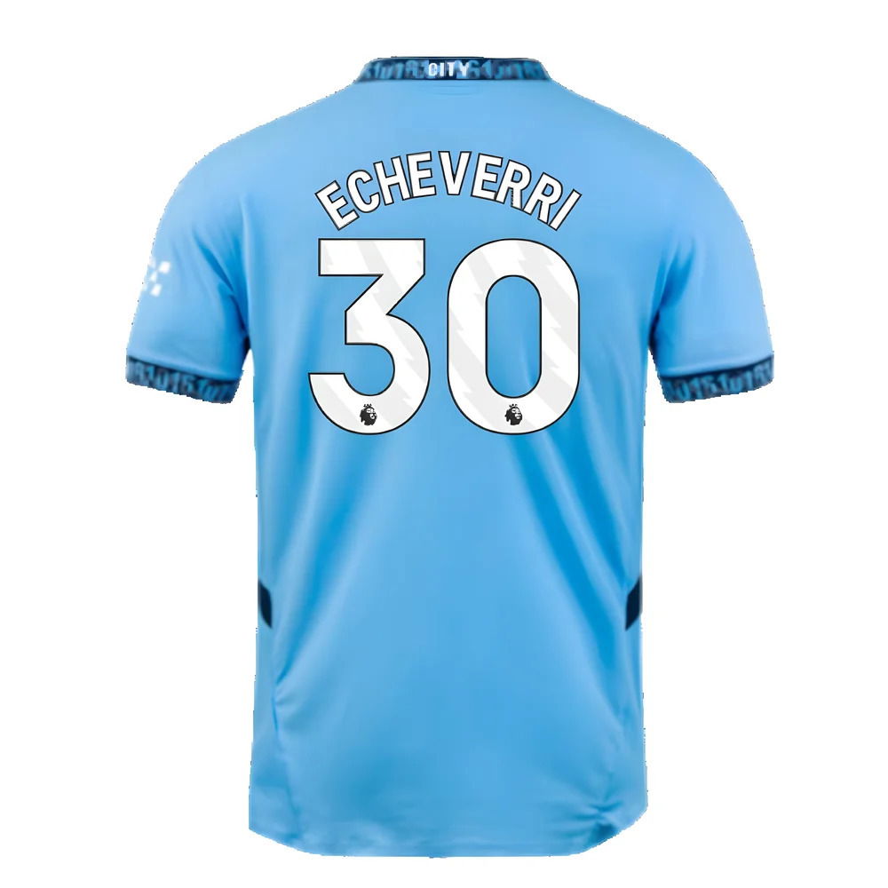 2024-2025 Man City Home Authentic Shirt with packaging (Echeverri 30)