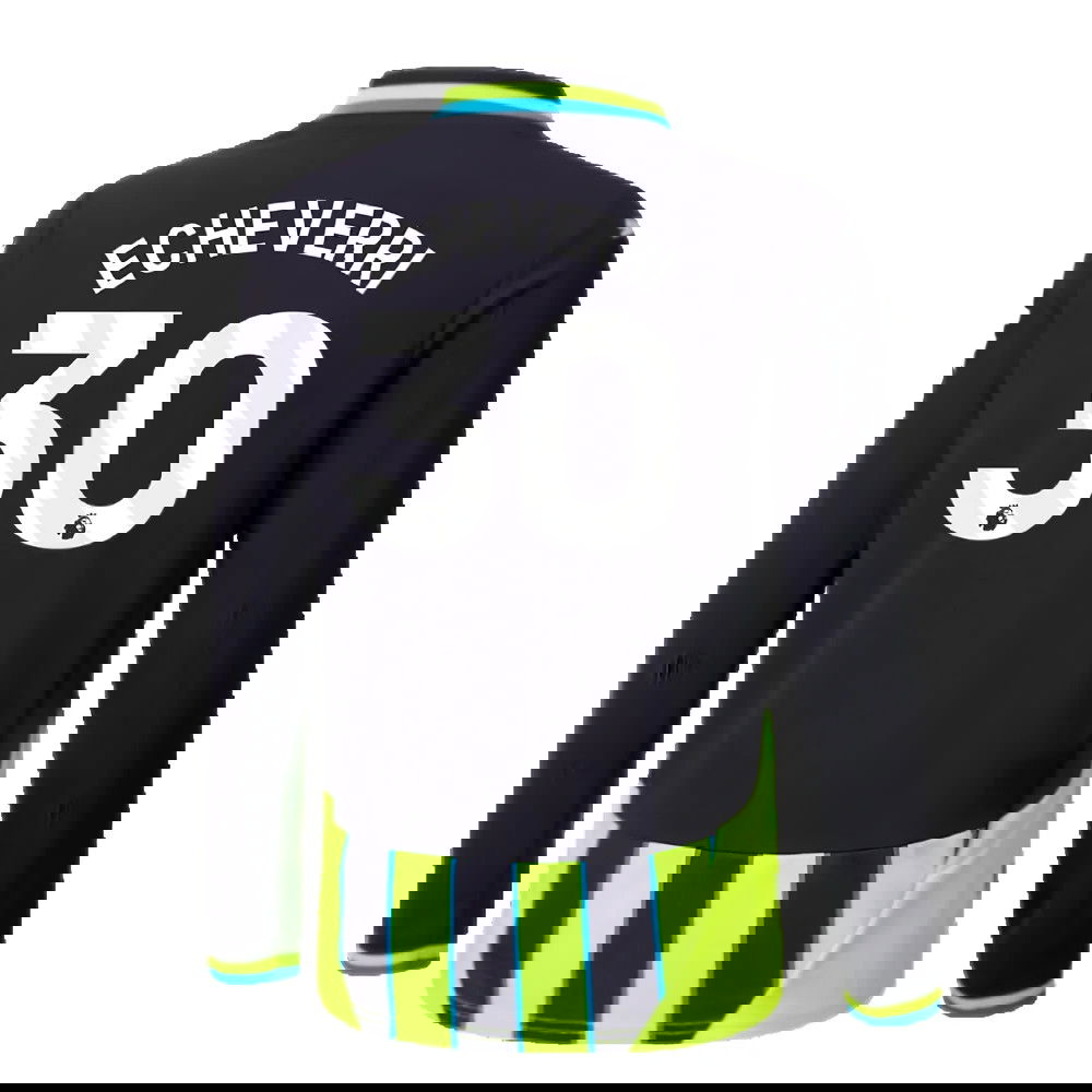 2024-2025 Man City Away Long Sleeve Shirt (Kids) (Echeverri 30)