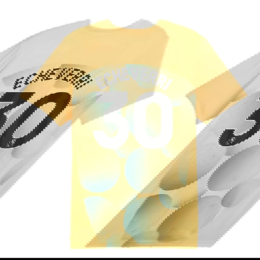 2024-2025 Man City Prematch SS Shirt (Flaxen) (Echeverri 30)