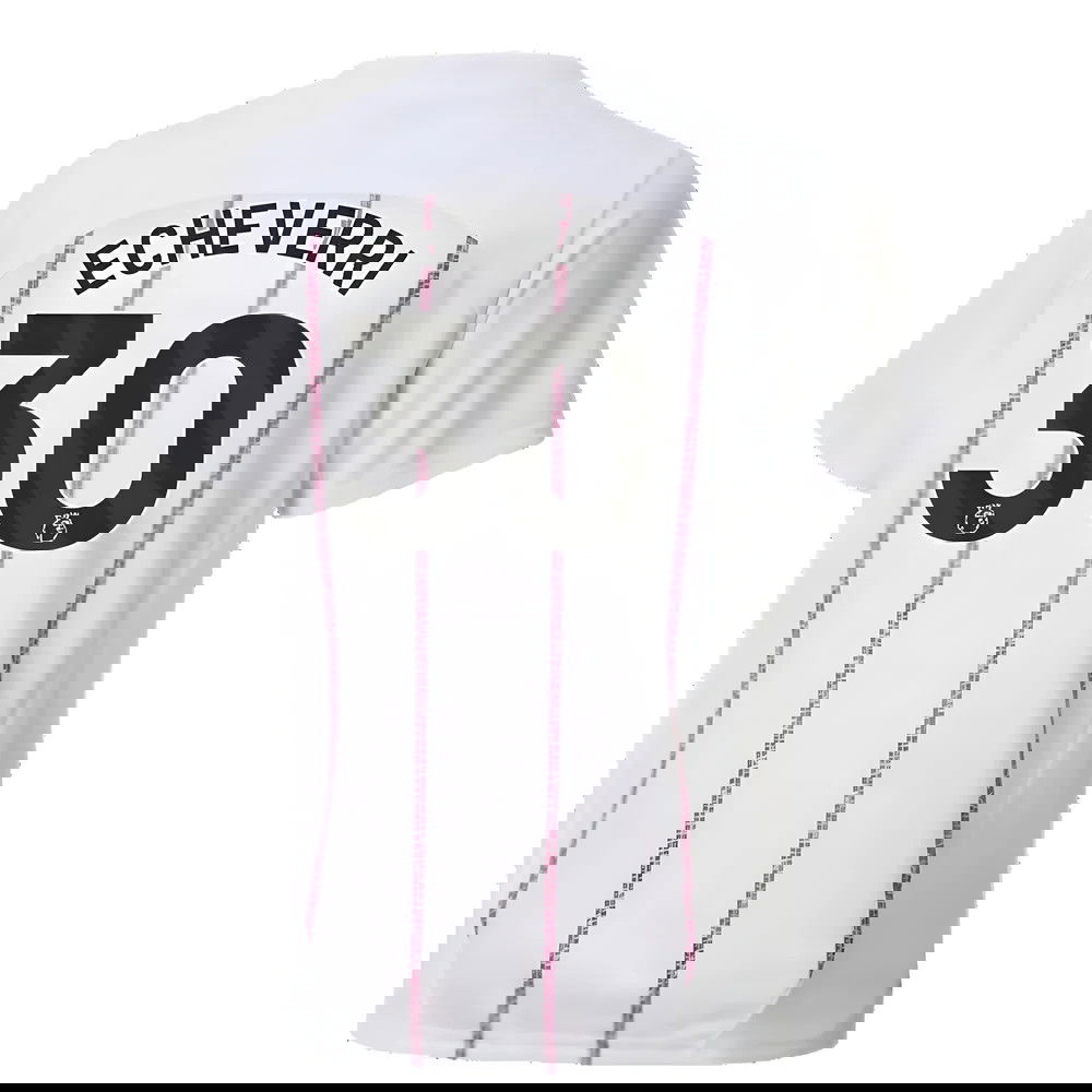 2024-2025 Man City Prematch SS Jersey (White) - Kids (Echeverri 30)