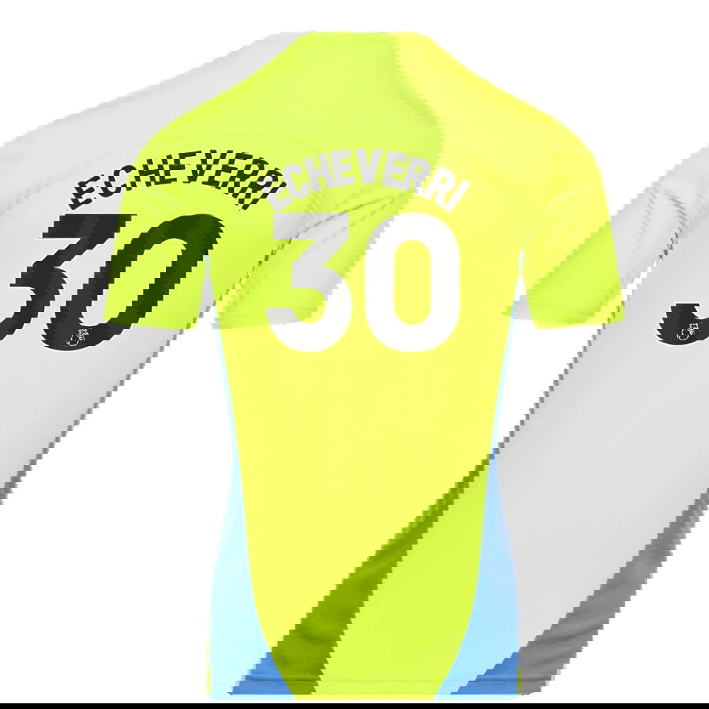 2024-2025 Man City Training Shirt (Yellow Glow) (Echeverri 30)