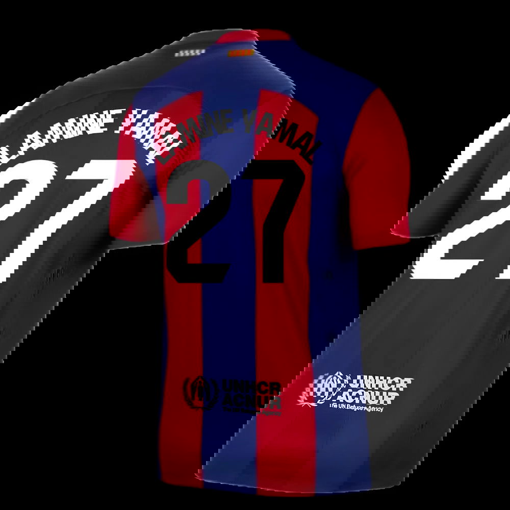 2023-2024 Barcelona Home Shirt (Lamine Yamal 27)